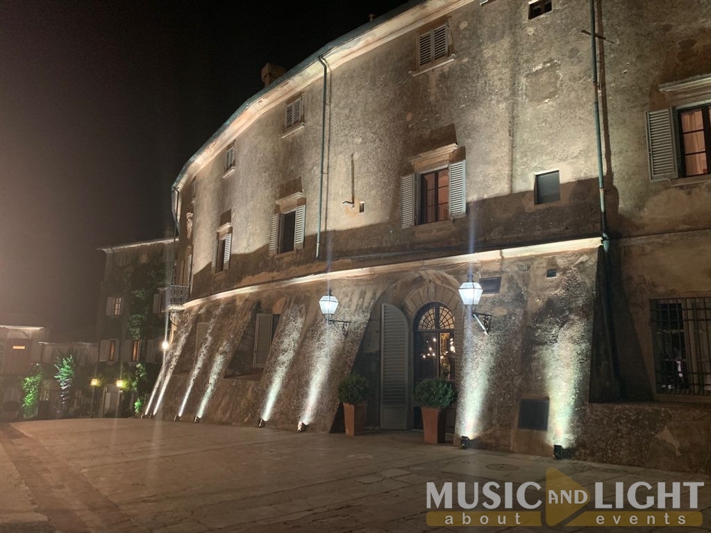 Matrimonio Castello di Castagneto Carducci - Allestimento Audio/Luci